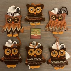 Silverware Holders - Cracker Barrel Fall Owl